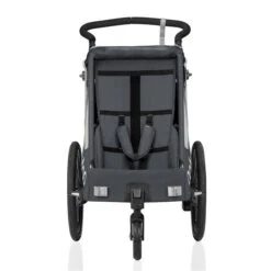 Qeridoo Qupa1 Grey Fahrradanhänger 360-Grad-Buggyrad Und Deichsel 2023 -Babyprodukte Geschäft 004 qupa1 2023 grey frontopen
