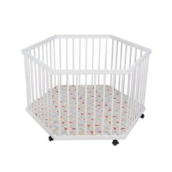 Schardt Solitär 6-Eck Laufgitter Kiefer Weiß Mit Folie Prisma