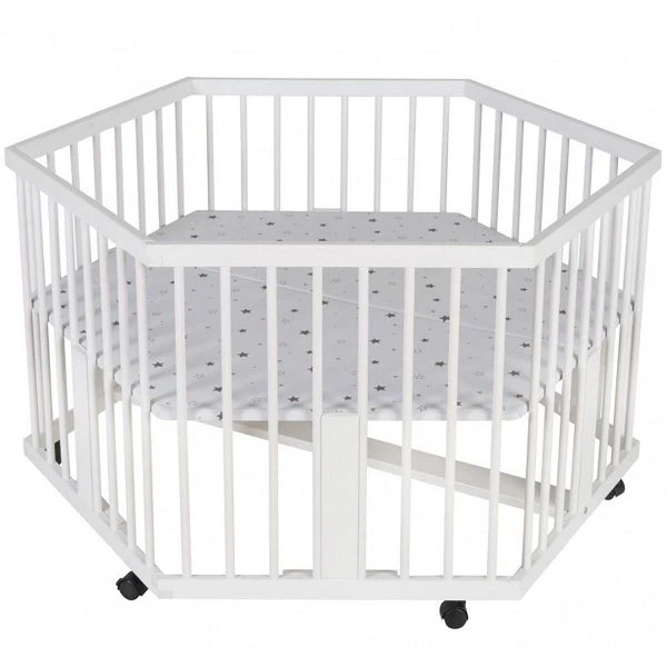 Schardt Solitär 6-Eck Laufgitter Kiefer Weiß Mit Folie Sternchen Grau 1 Schardt Solitär 6-Eck Laufgitter Kiefer Weiß Mit Folie Sternchen Grau