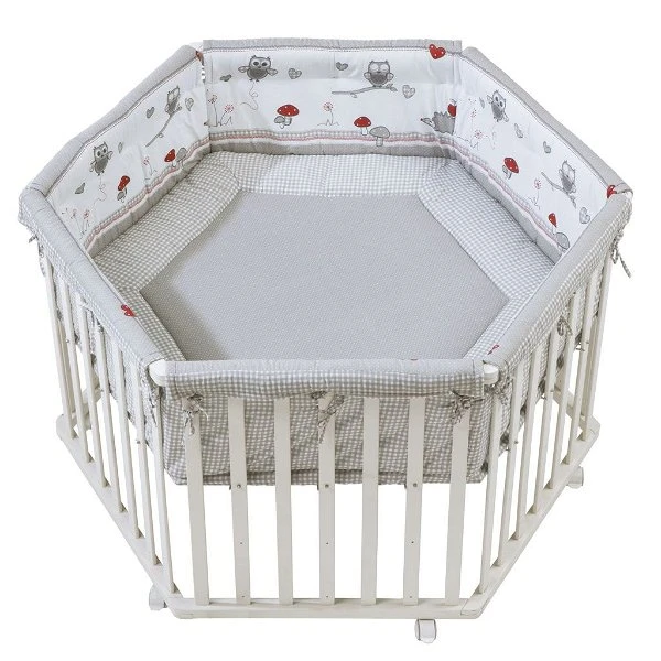 Roba Laufgitter Adam Und Eule Weiß, 6-eckig 120 Cm 2 Roba Laufgitter Adam Und Eule Weiß, 6-eckig 120 Cm – Bild 2