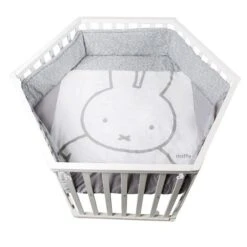 Roba Laufgitter Miffy Weiß, 6-eckig, 120 Cm