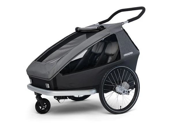 Croozer Kid Keeke 2 Mountain Grey 2in1 Fahrradanhänger & Buggy-Set 1 Croozer Kid Keeke 2 Mountain Grey 2in1 Fahrradanhänger & Buggy-Set