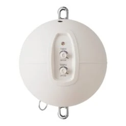 Moonboon Ökologische Federwiegen-Set Stone Mit Motor, Gestell Grau & Kokos-Einleger