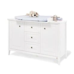 Pinolino Smilla Wickelkommode Extrabreit Kiefer Massiv Weiß Lasiert - Toppreis