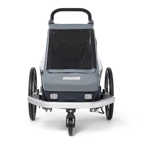 Croozer Kid Vaaya 1 Graphite Blue 2in1 Fahrradanhänger & Buggy-Set – Bild 3