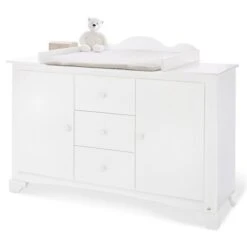 Pinolino Pino Wickelkommode Extrabreit Kiefer Massiv, Weiß - Zum Toppreis