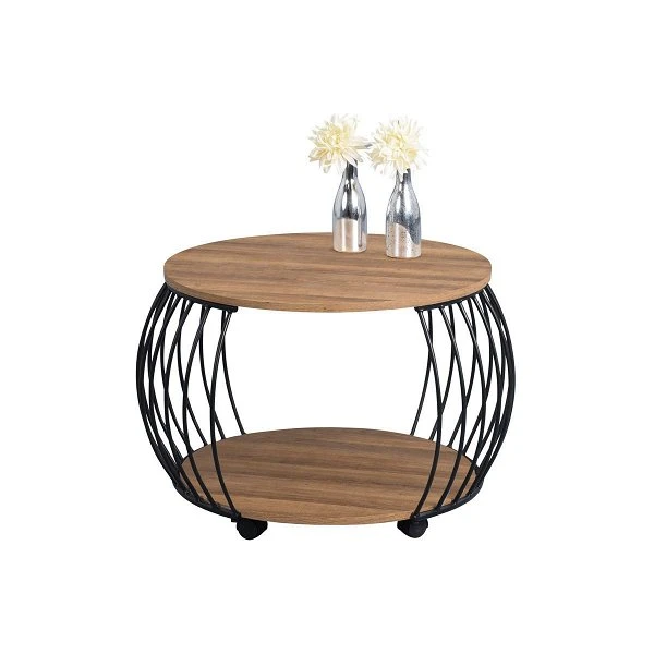 HomeTrends4You Couchtisch Peking 1 Durchmesser 60 Cm | Dekor Eiche Braun 1 HomeTrends4You Couchtisch Peking 1 Durchmesser 60 Cm | Dekor Eiche Braun