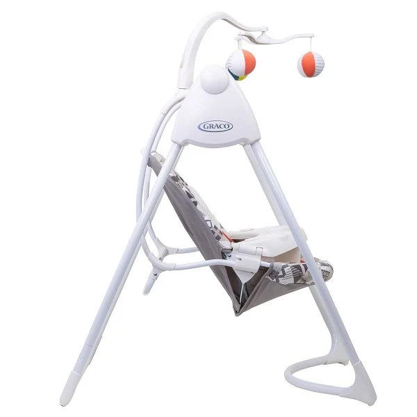 Graco Lovin Hug Schaukel Patchwork Grey 10 Musikvarianten Und 5 Naturgeräusche 3 Graco Lovin Hug Schaukel Patchwork Grey 10 Musikvarianten Und 5 Naturgeräusche – Bild 3