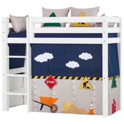 Hoppekids Mittelhohes Bett ECO Luxury 70x160 Cm Mit Gerader Leiter & Absturzsicherung 9 Hoppekids Mittelhohes Bett ECO Luxury 70x160 Cm Mit Gerader Leiter & Absturzsicherung -Babyprodukte Geschäft 22 26 003 1