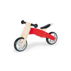 Pinolino Mini-Laufdreirad Charlie Rot/natur Birke Massiv, Klar Und Rot Lackiert - Zum Toppreis -Babyprodukte Geschäft 239426 03 gr 1