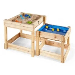 Plum Sand- Und Wassertisch Sandy Bay 2er-Set Aus Hochwertigem, Nachhaltig Angebautem Holz -Babyprodukte Geschäft 25074ab72 plum sandy bay wooden play tables natural
