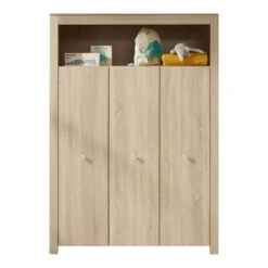 Trendteam Olivia Kleiderschrank 3-türig Eiche Sägerau
