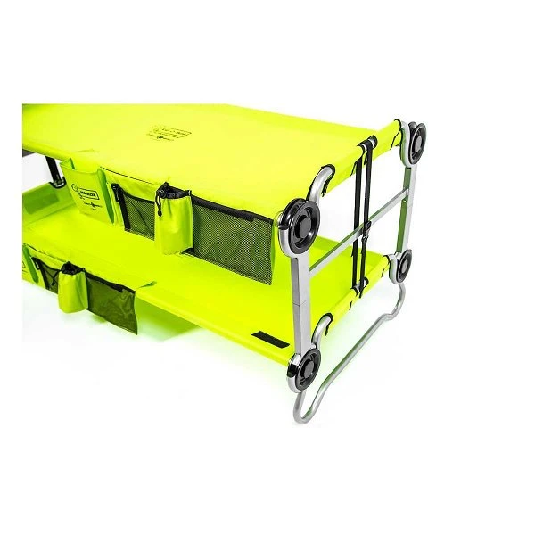 Kid-O-Bunk Campingbett Grün Mit Seitentaschen Etagenbett Von Disc-O-Bed 4 Kid-O-Bunk Campingbett Grün Mit Seitentaschen Etagenbett Von Disc-O-Bed – Bild 4