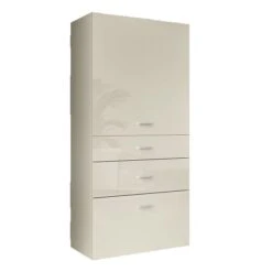 Now! No.14 By Hülsta Baukasten 8R 3 Schubladen 153,6x70x42 - Lack-seidengrau/Hochglanz-seidengrau