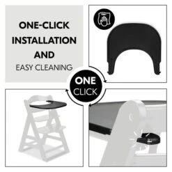 Hauck Alpha Click Tray Esstablett -Babyprodukte Geschäft 4007923661642.pt03.alpha click tray black