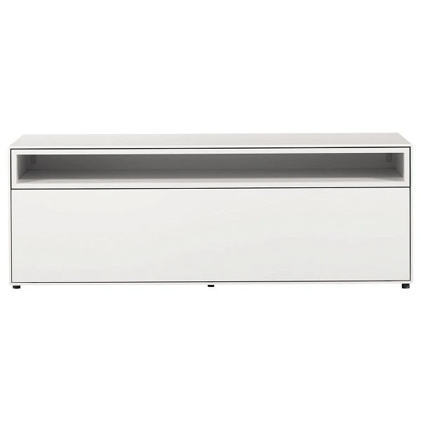 Now! By Hülsta Easy Wohnwand Lack-reinweiß 156x308x45 5-teilig 3 Now! By Hülsta Easy Wohnwand Lack-reinweiß 156x308x45 5-teilig – Bild 3