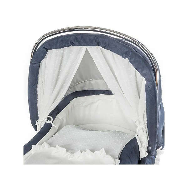 HESBA Condor Coupe Kinderwagen Außen 261 Innen 180 Teilleder - Räder Weiß 30 Cm, Griff Weiß 9 HESBA Condor Coupe Kinderwagen Außen 261 Innen 180 Teilleder - Räder Weiß 30 Cm, Griff Weiß – Bild 9