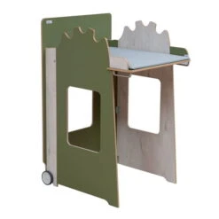 Timkid Mowi Standwickeltisch Moos / Helle Eiche Inkl. Wickelauflage -Babyprodukte Geschäft 5 mowi