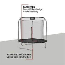 Hudora First Trampolin 250V Mit Sicherheitsnetz -Babyprodukte Geschäft 64425 first trampolin 250 3