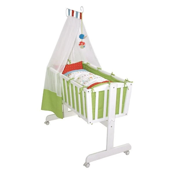 Roba Komplettwiegenset Weiß Inklusive Textiler Ausstattung Waldhochzeit 1 Roba Komplettwiegenset Weiß Inklusive Textiler Ausstattung Waldhochzeit