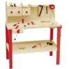 Roba Werkbank Rot/natur Inklusive Werkzeugset