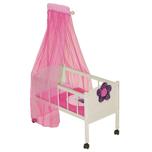 Roba Puppenbett Happy Fee Inkl. Textiler Ausstattung, Bettwäsche & Himmel 1 Roba Puppenbett Happy Fee Inkl. Textiler Ausstattung, Bettwäsche & Himmel