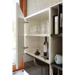 Now! Vision By Hülsta Kombination 10 140x141x42 Lack-weiß/Lack-Hochglanz-grau/Lack-Hochglanz-weiß -Babyprodukte Geschäft 980011 huelsta now vision 151042f3 gr 1