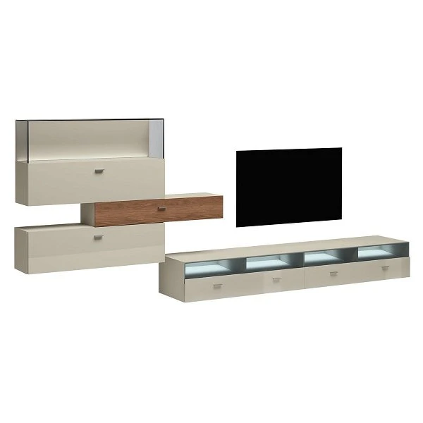 Now! No.14 By Hülsta Kombination 12 178x431x52 Kernnussbaum/Lack-seidengrau/Hochglanz-seidengrau 1 Now! No.14 By Hülsta Kombination 12 178x431x52 Kernnussbaum/Lack-seidengrau/Hochglanz-seidengrau