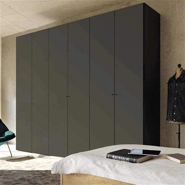 Now! Wardrobes By Hülsta Kombination 5 225,4x302x59 Cm | Lack-grau 1 Now! Wardrobes By Hülsta Kombination 5 225,4x302x59 Cm | Lack-grau