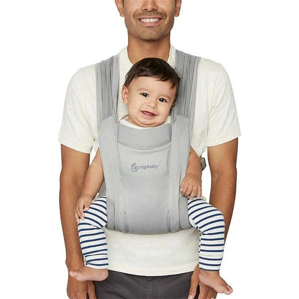 Ergobaby Embrace Soft Air Mesh Soft Grey Babytrage Für Neugeborene 3 Ergobaby Embrace Soft Air Mesh Soft Grey Babytrage Für Neugeborene – Bild 3