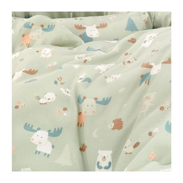 Alvi Birthe Stubenwagen Silbergrau Komplettset Matratze, Himmelstange Und Garnitur Baby Forest 2 Alvi Birthe Stubenwagen Silbergrau Komplettset Matratze, Himmelstange Und Garnitur Baby Forest – Bild 2