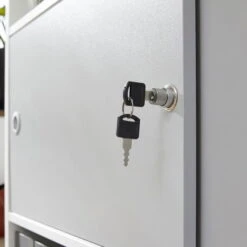 Trendteam Basix Regal Mit Schiebetüren Weiß/grau -Babyprodukte Geschäft basix b 1709 012 01 detail schloss 20200217