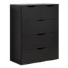 Trendteam Basix Kommode 5 Schubkästen Schwarz