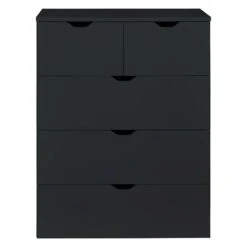 Trendteam Basix Kommode 5 Schubkästen Schwarz 5 Trendteam Basix Kommode 5 Schubkästen Schwarz -Babyprodukte Geschäft basix ko 1709 033 32 frontal freisteller 20211126