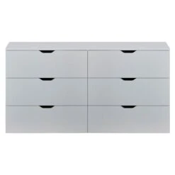 Trendteam Basix Kommode 6 Schubkästen Weiß 5 Trendteam Basix Kommode 6 Schubkästen Weiß -Babyprodukte Geschäft basix ko 1709 034 01 frontal freisteller 20211126