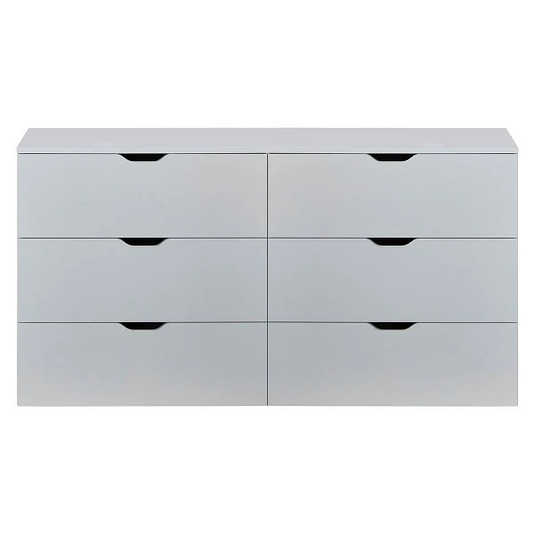 Trendteam Basix Kommode 6 Schubkästen Weiß 3 Trendteam Basix Kommode 6 Schubkästen Weiß – Bild 3