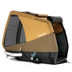 Croozer Dog Mikke Sundown Yellow Fahrradanhänger Für Große Hunde Geeignet -Babyprodukte Geschäft croozer dog mikke sundown yellow 2022 box side