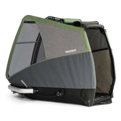 Croozer Dog Bruuno Pine Green Fahrradanhänger Für Extra Große Hunde Geeignet -Babyprodukte Geschäft croozer dog bruuno 2020 box side web 1