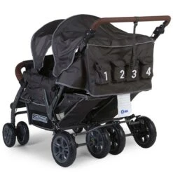 Childhome Neuer Quadruple Autobrake Vierlingswagen Anthrazit - Robust Und Komfortabel -Babyprodukte Geschäft cwqdn 18729 1