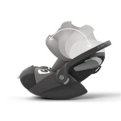 CYBEX Cloud T I-Size Mirage Grey Babyschale -Babyprodukte Geschäft cyb 23 eu y090 cloudt migr canopy steps print medium