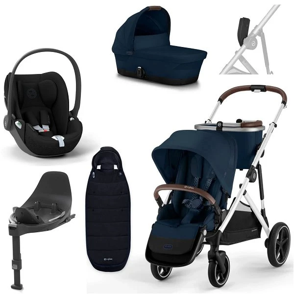 CYBEX Gazelle S Kinderwagen Ocean Blue + Cloud T I-Size + Zubehör Bundle 1 CYBEX Gazelle S Kinderwagen Ocean Blue + Cloud T I-Size + Zubehör Bundle