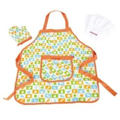 Hape All In One Küche E3126 -Babyprodukte Geschäft e3119 chefs apron set 1 1