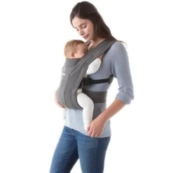 Ergobaby Embrace Soft & Snug Jade Babytrage Für Neugeborene -Babyprodukte Geschäft embrace heathergrey bcemagry bfi 4 1