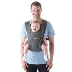 Ergobaby Embrace Heather Grey Babytrage Für Neugeborene -Babyprodukte Geschäft embrace heathergrey bcemagry obo 1