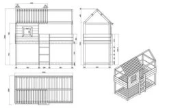 Artkid Roxy Etagenbett Weiß 90 X 200 Cm -Babyprodukte Geschäft etagenbett roxy masse