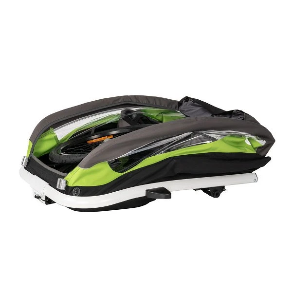 Hamax Traveller Fahrradanhänger Grün/Grau Inkl. Deichsel & Buggyrad 4 Hamax Traveller Fahrradanhänger Grün/Grau Inkl. Deichsel & Buggyrad – Bild 4