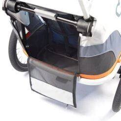 Hamax Outback Fahrradanhänger Navy Blau Inkl. Deichsel & Buggyrad -Babyprodukte Geschäft hamax outback feature lugage space 1