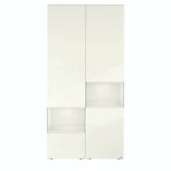 Hülsta Neo Wohnwand Vitrine 1 Schubkasten Und 3 Türen Hochglanzlack Weiß -Babyprodukte Geschäft huelsta neo 134423f4