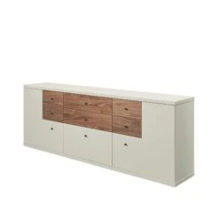 Now! Time By Hülsta Sideboard Mit Winkeltüren Kernnussbaum/Lack-seidengrau -Babyprodukte Geschäft huelsta now time 1041132f3