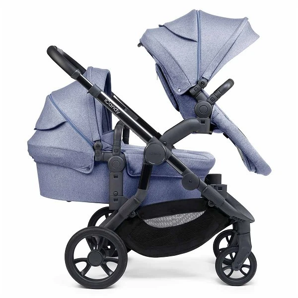 ICandy Orange Double Combo Mist Blue Marl Geschwisterkinderwagen | Inkl. Praktischem Zubehör 2 ICandy Orange Double Combo Mist Blue Marl Geschwisterkinderwagen | Inkl. Praktischem Zubehör – Bild 2